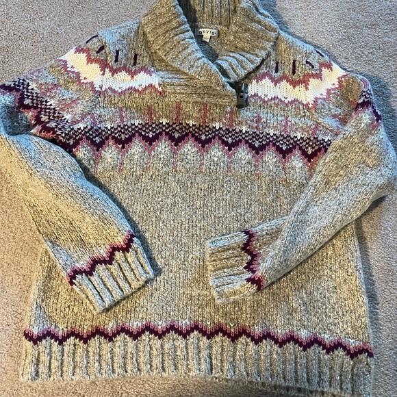 Orvis Sweaters - Orvis Fair Isle Tan Knit Sweater, New without tags, L
